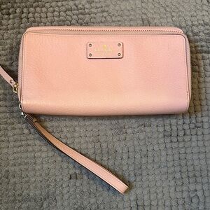 Kate Spade NY Grove Street Anita Double Zip Wallet Wristlet Pink